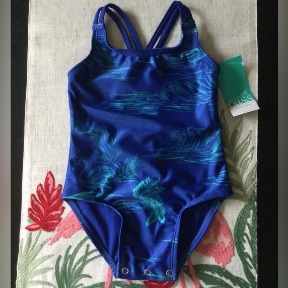 🆕 Baby Girl Swimsuit 🏝💙💚 - Picture 1 of 3